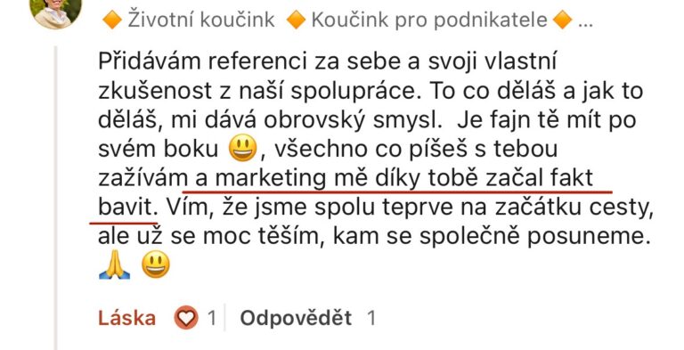 Mája Vajďáková - Magnetická značka a prodej Reference Začátek je vždy o pochopení – kdo jsem, co přináším, jak to celé funguje. Pak je to o správně směřované energii, nastavení, akci a konzistenci. A když tohle sedí, výsledky přicházejí, často i naprosto přirozeně. Bez toho šíleného tlaku na výkon. Bez přetvářky.